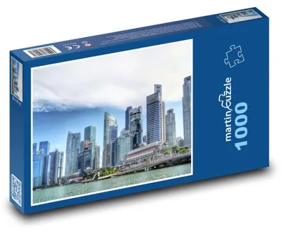 Obrázek produktu pro Puzzle 1000 Panorama Singapuru s Řekou - martinpuzzle