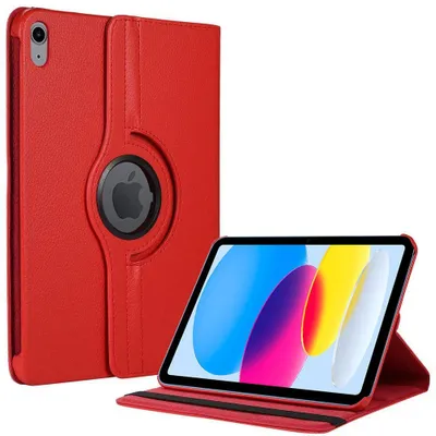 Image de Coque pour iPad A16 (11'') / iPad 10 2022 (10,9'' 10e Génération) Protection Etui Rotatif 360° - Rouge