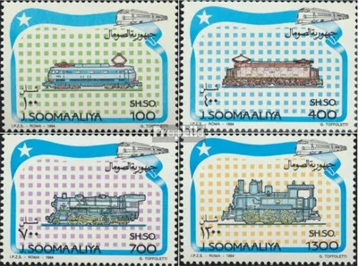 Produktbild von Briefmarken Somalia 1994 Mi 524-527 (kompl.Ausg.) postfrisch Lokomotiven