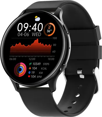 Obrázek produktu pro INF Chytré hodinky: Bluetooth hovory a monitorování zdraví Černá