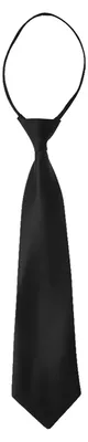 Produktbild von Krawatte mit verstellbarem Kordelzug, glattem Stoff, Herrenkrawatte, schwarz, formell, bequeme Passform, Schnellverschluss, Outfit-Accessoire