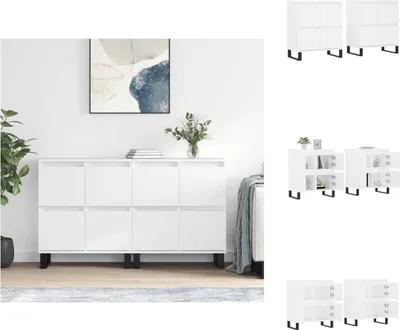 Produktbild von vidaXL Sideboards 2 Stk. Weiß Holzwerkstoff -  Sideboards