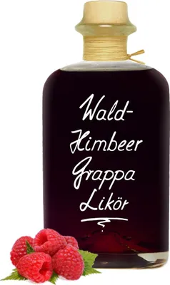 Produktbild von Waldhimbeer Grappa Likör 0,7L ein Feuerwerk der Aromen! 20% Vol