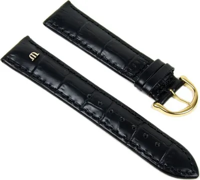 Produktbild von Maurice Lacroix Band 20mm | Kalbsleder-Louisiana-Optik schwarz 18270G