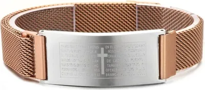 Produktbild von Fußkette Hluben aus Edelstahl - Gold/Roségold mit Gravur KP34476