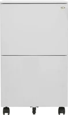 Produktbild von vidaXL Aktenschrank mit Rollen Hellgrau 39x45x67 cm Stahl