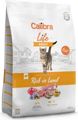 Productafbeelding van CALIBRA Cat Life Adult Lam – droogvoer voor katten – 1,5 kg