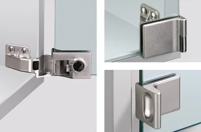 Produktbild von Glastürscharnier ET 5160 vernickelt,ma Anschlagart vorliegend HETTICH