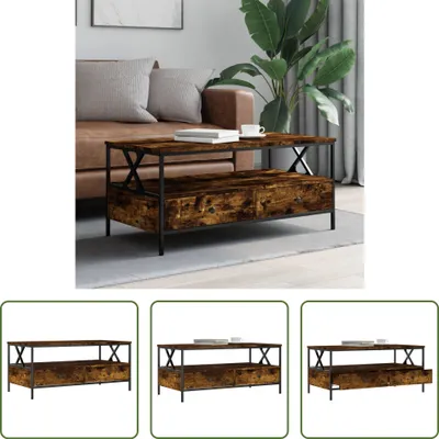 Produktbild von The Living Store Couchtisch Räuchereiche 100x51x45 cm Holzwerkstoff