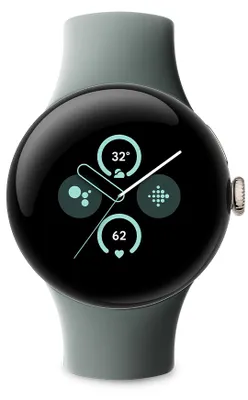 Produktbild von Google Pixel Watch 2, AMOLED, Touchscreen, 32 GB, WLAN, GPS, 31 g
