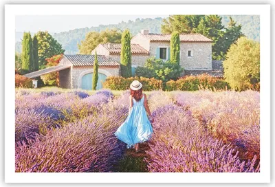 Produktbild von Poster - Poster ohne Rahmen - Boho Heidekraut Frau - 91,5x61 cm - Wand Bild - Wanddeko - Wandbilder - Kunstposter - Wandposter - Bilder - Kunstdruck - Wanddekoration - Wandbild - P2XAA91x61-4420