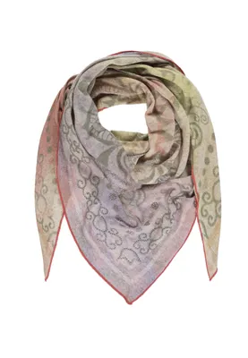 Productafbeelding van Driekhoekige sjaal met mandala-motief, cadeauverpakking