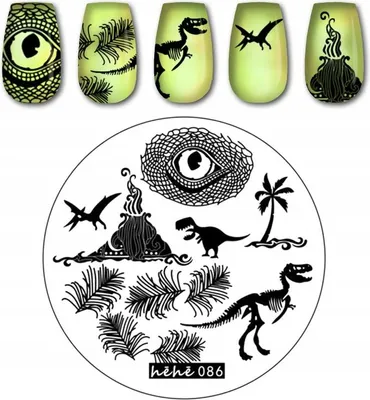 Immagine prodotto di Piastra per timbri per nail art hehe - 086