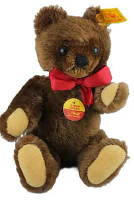 Produktbild von Steiff - 0206/18 - Original Teddybär, 18cm, Mohair, braun, voll beweglich, Druckstimme