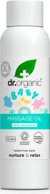 Zdjęcie produktu dla Dr Organic Olejek do masażu dla niemowląt z nagietkiem 150 ml