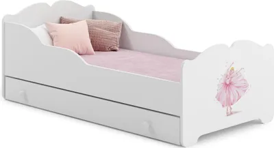 Immagine prodotto di Letto per bambini Anna 160x80 con cassetto - Principessa nella