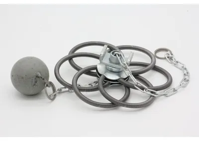 Produktbild von Federbürste mit Gewicht - Stahl - 130-230 mm - 1 kg