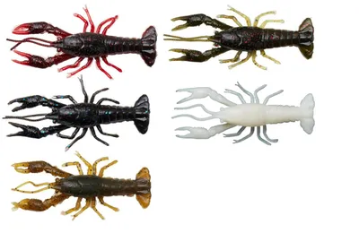 Produktbild von Savage Gear Ned Craw 6,5cm 2,5g - 4 Gummikrebse, Farbe:Black & Red