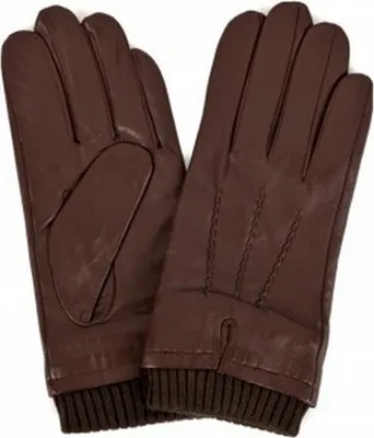 Obrázok produktu pre Eastern Counties Leather Pánske kožené rukavice s textilnými manžetami EL234 (M) (hnedé)