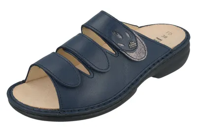 Produktbild von Finn Comfort Kos navy platin Damen Pantolette in Blau, Größe 36