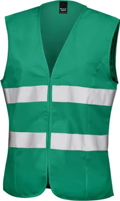 Produktbild von Result Core Damen Hi Vis Weste, Ärmellos PC2550 (M) (Rettungsgrün)