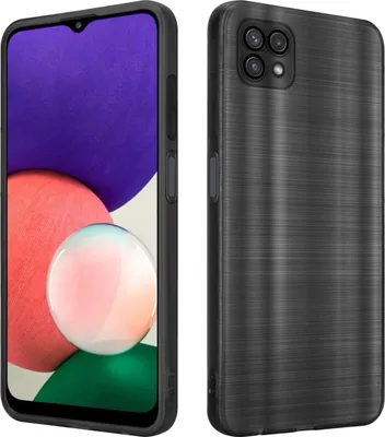 Produktbild von Cadorabo Hülle für Samsung Galaxy A22 5G Schutz Hülle in Schwarz Handyhülle TPU Silikon Etui Case