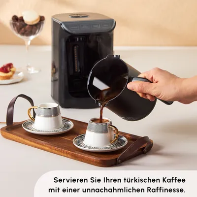 Immagine prodotto di Servizio da caffè Karaca Globe: tazza da caffè turco e tazza da moka per 6 persone, 80 ml