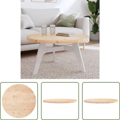 Obrázek produktu pro The Living Store Kulatá deska stolu Ø80x3 cm z masivního borovicového dřeva
