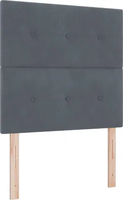 Immagine prodotto di vidaXL Testiera grigio scuro 90 cm velluto