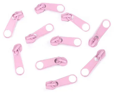 10 Reißverschluss Zipper für Endlosreißverschluss, 3mm, candy pink