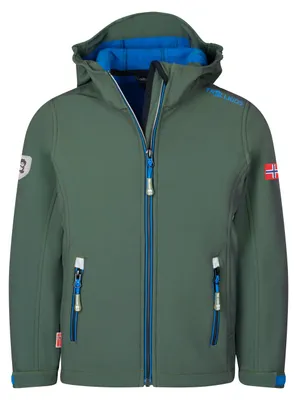 Obrázek produktu pro Dětská softshellová bunda TROLLKIDS Trollfjord Jacket, zelená, vel. 122 (161-348)