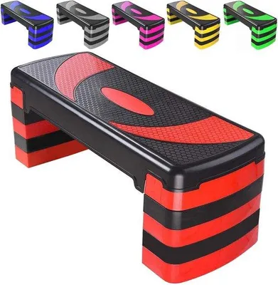 Produktbild von Famanu Aerobe Trainingsstepper mit verstellbarer Höhe - Antislip Stepboard