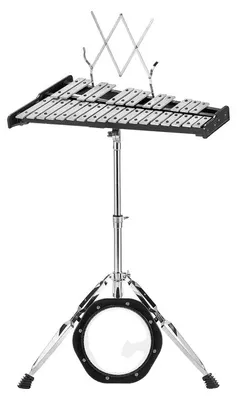 Productafbeelding van Xylofoon-glockenspiel set, 30 toetsen, verstelbaar statief, oranje