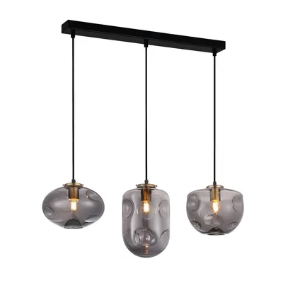 Immagine prodotto di Lampadario moderno in rame Italux Hatella PND-112038-3-BRO+SG