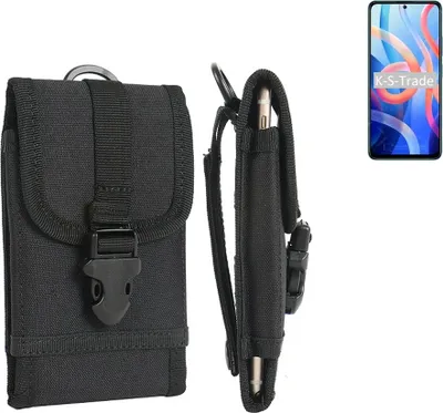 Produktbild von K-S-Trade Holster Handy Hülle kompatibel mit Xiaomi Redmi Note 11 Holster Handytasche Gürtel Tasche Schutz Hülle Robust Outdoor schwarz