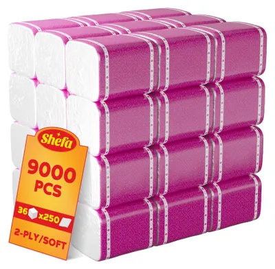 Immagine prodotto di 9000 salviette per il viso, confezionate in 36 pacchetti