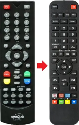 Produktbild von Fernbedienung passend für DIGIQUEST 8100CA-HD