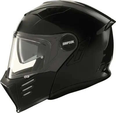 Produktbild von Simpson Darksome Solid Motorrad Klapphelm, schwarz matt, 2XL