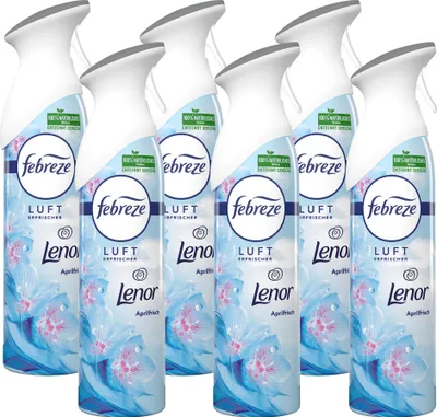 Produktbild von 6 x Febreze Lufterfrischer-Spray Lenor Aprilfrisch 6 x 185ml