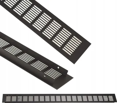 Produktbild von Lüftungsgitter 80X800 Mm FEINZ Möbelbe Langlebig Und Elegant Perfekte Luftzirkulation Schwarz