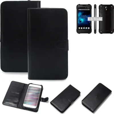 Produktbild von K-S-Trade Handyhülle Schutzhülle kompatibel mit Blackview BV5000 Handy Schutz Hülle Handyhülle Bumper schwarz 1x