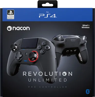 Produktbild von NACON Revolution unlimited, Gamepad, PlayStation 4, D-Pad, Richtungstasten, Menü-Taste, Power-Taste, Schaltfläche Auswählen, Setting button,..., Analog, Verkabelt & Kabellos, USB