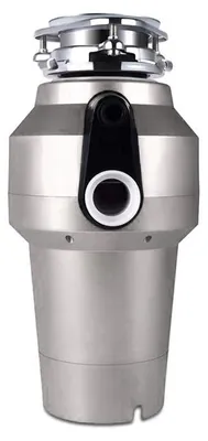 Image de 3/4 HP Élimination des déchets Broyeur à 6 étages 560W Élimination des déchets alimentaires avec fiche d'alimentation pour la cuisine, 1,2 l 4000 tr / min Super silencieux, Argent