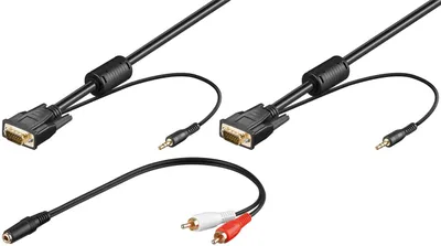Obrázok produktu pre Wentronic SVGA audio kábel - 5 m, VGA (D-Sub), VGA (D-Sub)