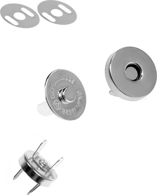 Produktbild von 10 Magnet-Verschlüsse rund + oval Größen- Farbwahl - Taschen Schloss Verschluss