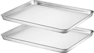 Image de Ensemble de plaques de cuisson en acier inoxydable, 3 pièces, pour four à grille-pain