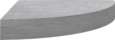 Obrázok produktu pre Nástenná rohová polica betónová sivá 25x25x3,8 cm MDF