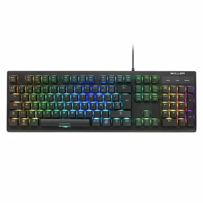 Zdjęcie produktu dla Sharkoon SGK30 - przewodowy - USB - przełącznik mechaniczny - QWERTY - RGB LED - czarny