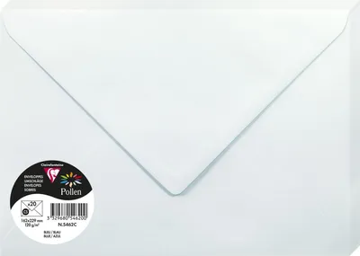 Obrázek produktu pro Clairefontaine 5462C, C5 (162 x 229 mm), Modrá, C5 (162 x 229 mm), Papír, 120 g/m², 20 kusů