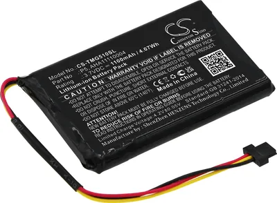 Image de TECHTEK Batterie compatible avec [TomTom] 4FA50, Go 510, Go 520, Go 520 WIFI, VIA 62 remplace AHA11110004, pour AT6, pour P5, pour P6